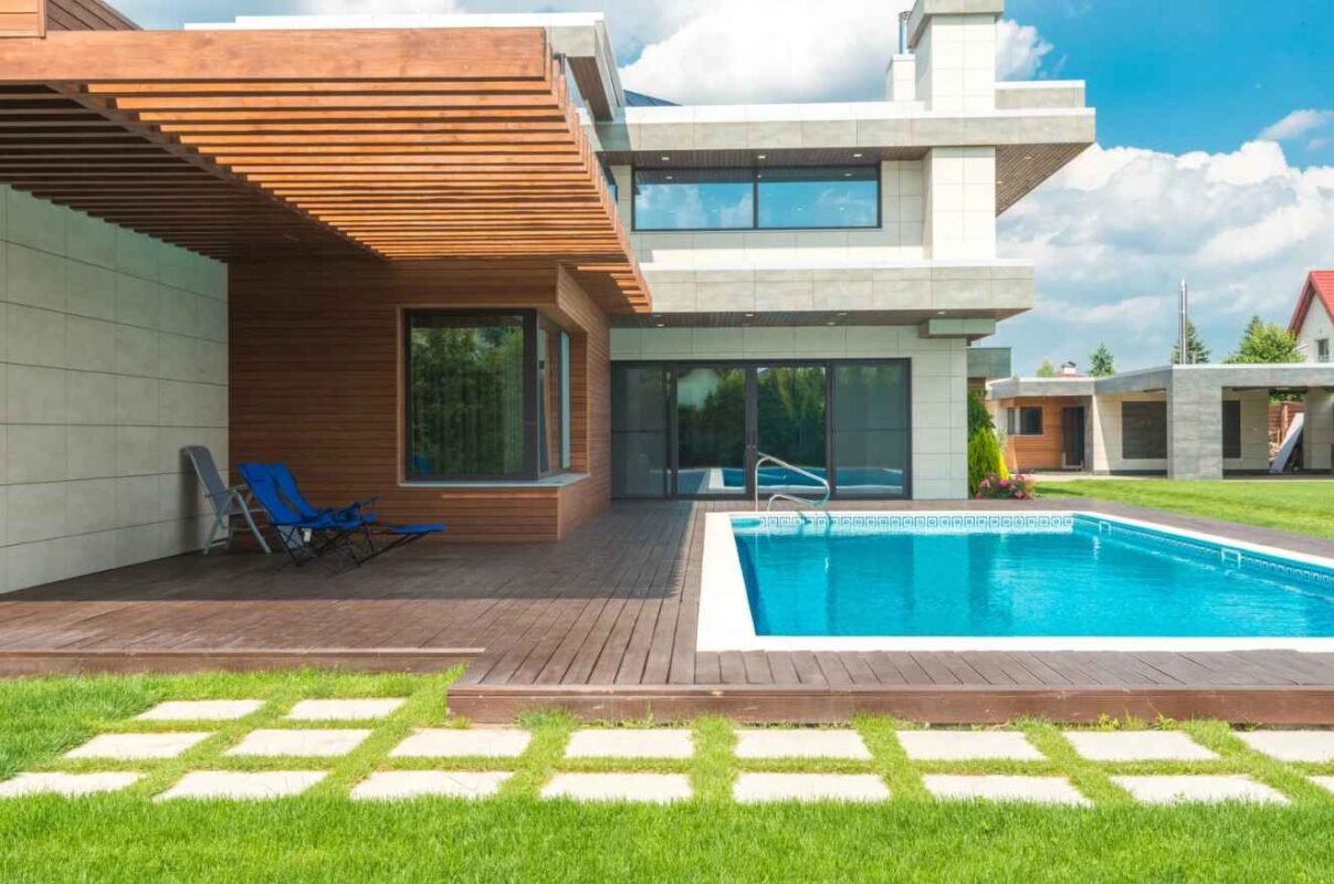 Pasto sintético para piscinas